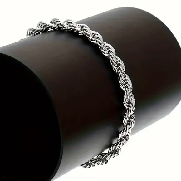Twisted Chain and Bracelet Set - Picture 3 of 6